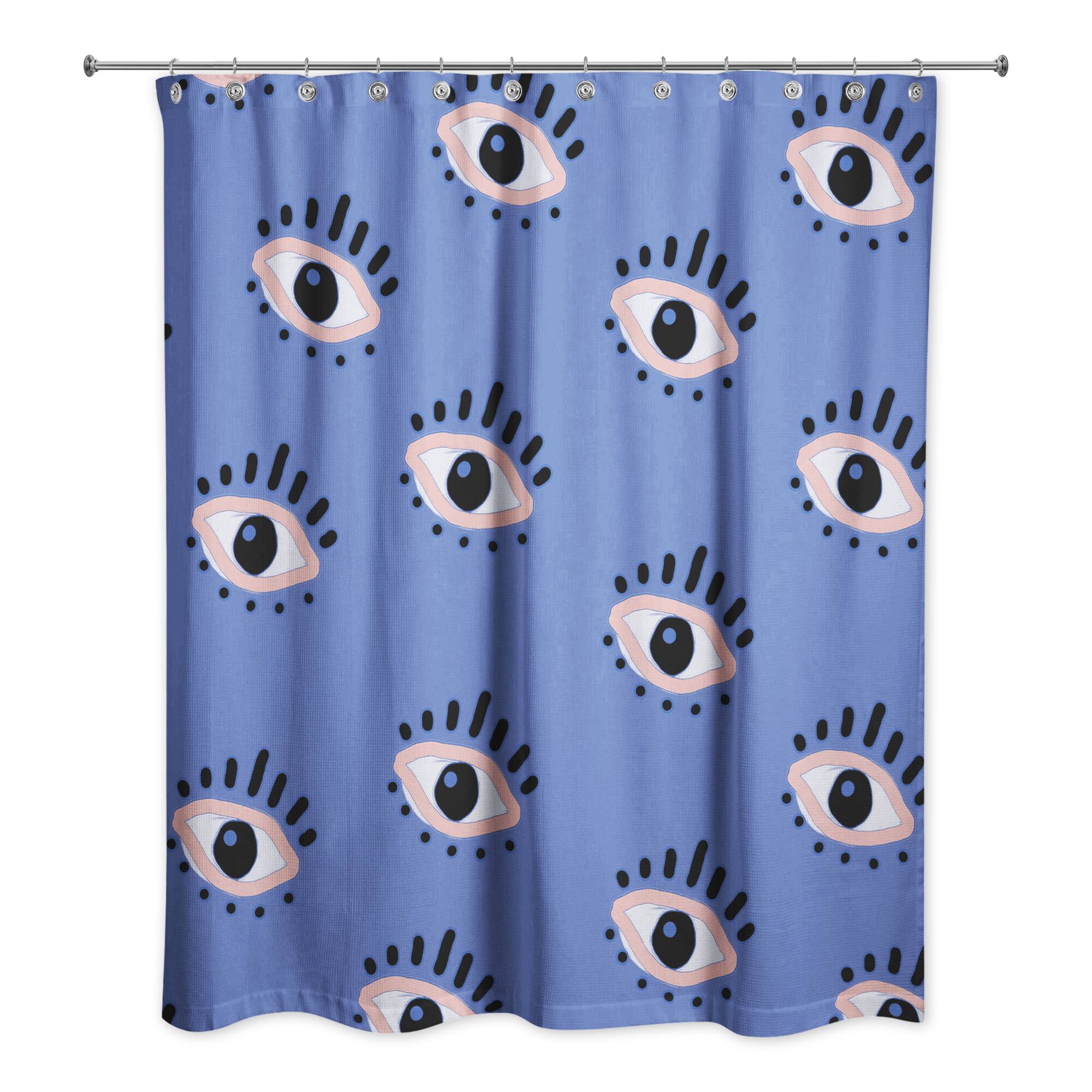 Eyeball Pattern Shower Curtain